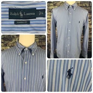 RALPH LAUREN Men's Long Sleeve Shirt Size Large
